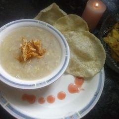 A picture of Chicken corn soup.