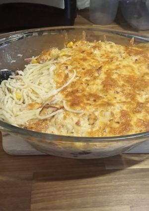 Mascarpone-s rakott spagetti recept fotója