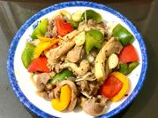 A picture of mề gà ớt chuông