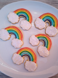 Una foto de Galletas arcoíris