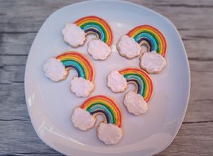 Una foto de Galletas arcoíris