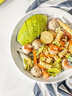 Hình của món Nui xào thập cẩm.