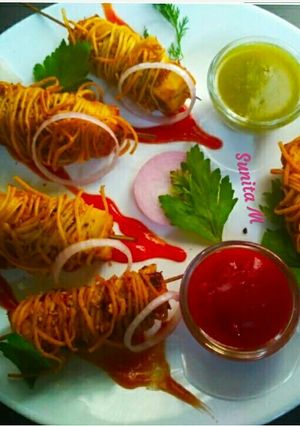 A picture of Paneer -papdi-spindles.