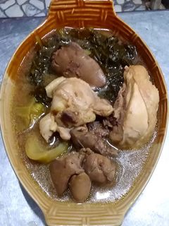 รูปของ ไก่ ตับไก่ ต้มผักกาดดอง