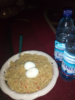 A picture of Indomie with egg.