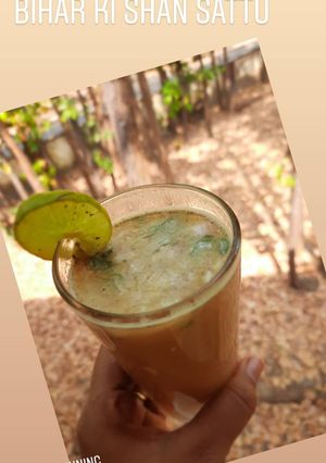 A picture of Sattu drink.