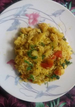A picture of Veg pulav.