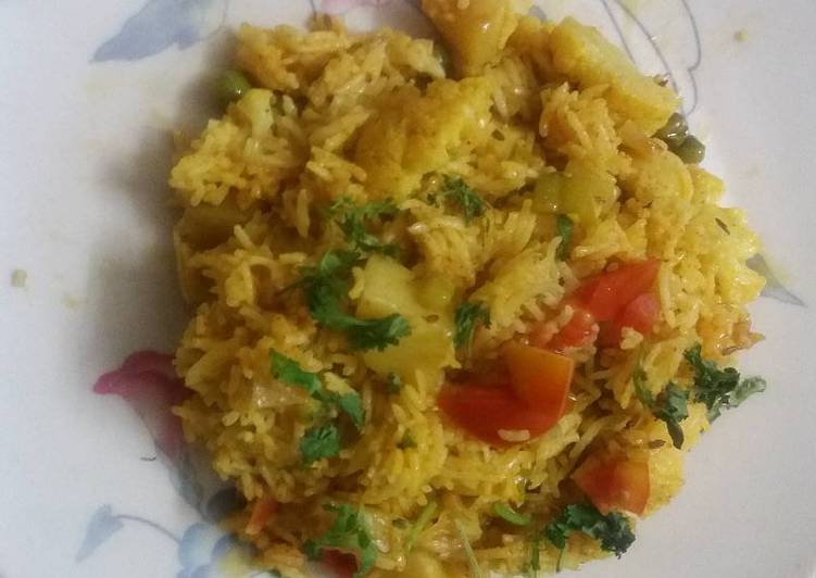 How to Make Super Quick Homemade Veg pulav