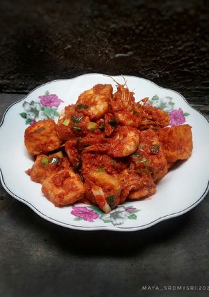 Foto resep Sambel Udang + Tahu