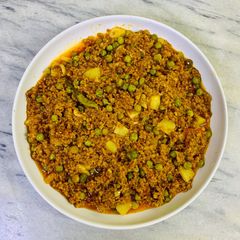 Qeema Aalo matar A picture of Qeema Aalo matar.