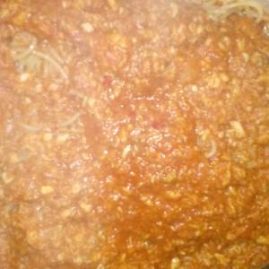 Salsa de pescado para pastas secas