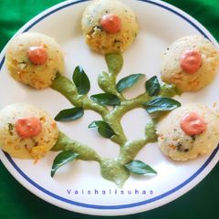 A picture of Oats Idli.