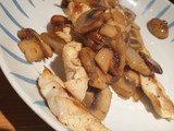 Pollo con champiñones