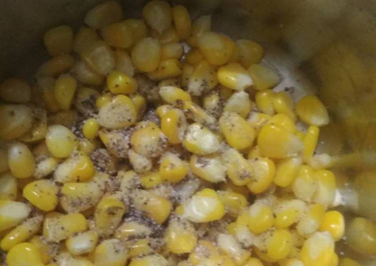 Recipe of Homemade Masala sweet corn