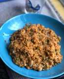 Arroz con habichuelas blancas, guisantes y mojo picón🍚