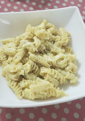 Una foto de Fideos con queso
