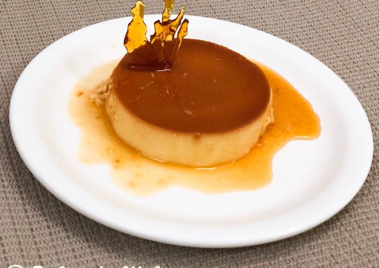 Caramel custard pudding