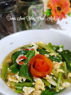 Foto resep Tumis Sawi Telur Orak Arik