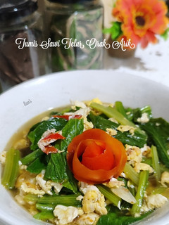 Foto resep Tumis Sawi Telur Orak Arik