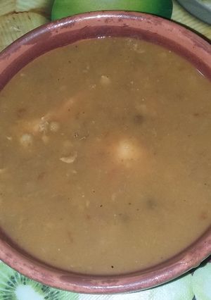 صورة لوصفة عدس اخضر بالخضار
