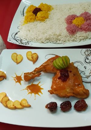 عکسی از دستور زرشک پلو با مرغ