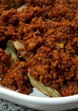 Foto principal de Alcachofas con carne y tomate