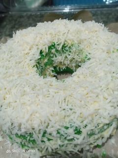 Foto resep Bolu kukus pandan keju