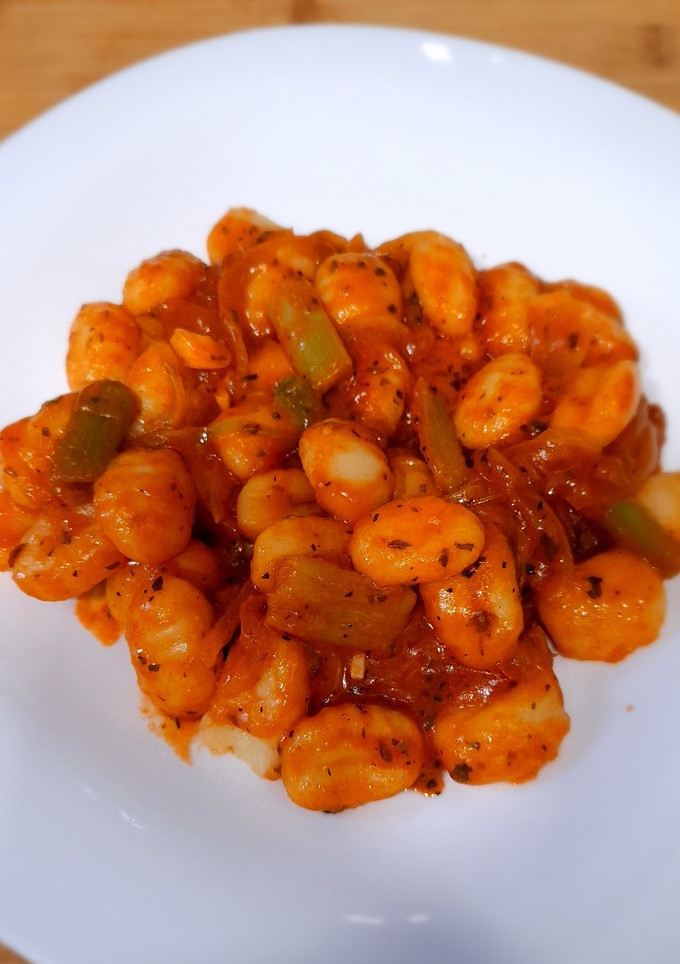 Una foto de Gnocchi de ajillos tiernos