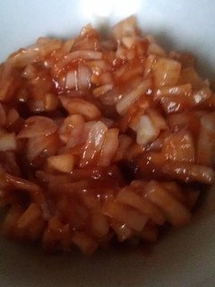 Una foto de Salsa de la cebolla blanca