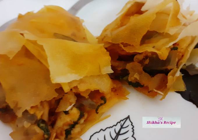 Spanakopita (veg) traditional Greek pastry