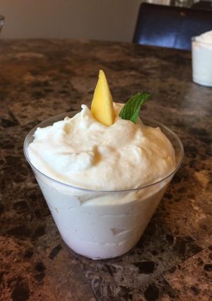 Una foto de Mousse de mango 