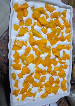 صورة لوصفة كنافة بالمانجو 😋