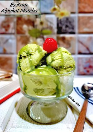 Foto resep Es Krim Alpukat Matcha