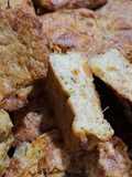 Bocadillos de zucchinis y coliflor con boniato al horno