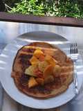 Oats flour pancake with horlicks