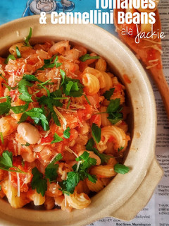 Foto resep Pasta with Prawns, Tomatoes & Cannellini Beans