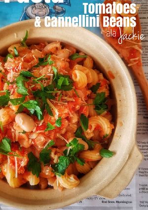 Foto resep Pasta with Prawns, Tomatoes & Cannellini Beans