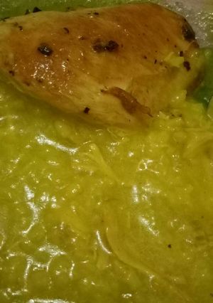 Foto resep Bubur Kuning dan Chicken Steak