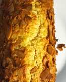 Budín de avena y harina, sabor coco