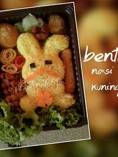 Foto resep Nasi Kuning Bento Kelinci