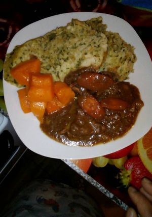 A picture of Yummy beef stew.