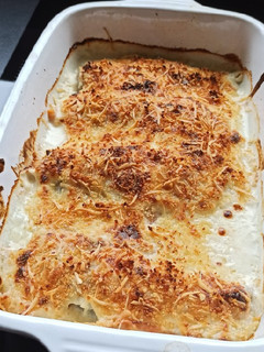 Une photo de Gratin d'endives au saumon fumé