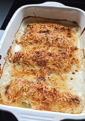 Une photo de Gratin d'endives au saumon fumé