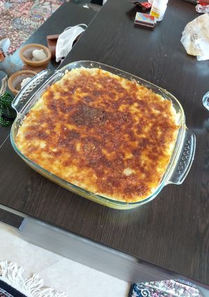 عکسی از دستور پای سیب زمینی و مرغ 😋