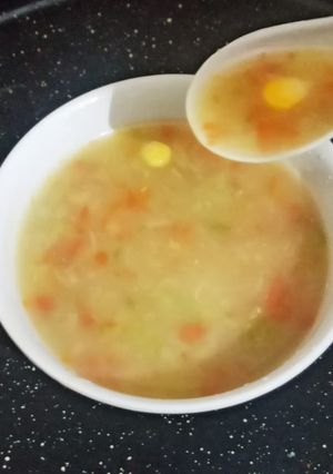 A picture of Mix veg soup.