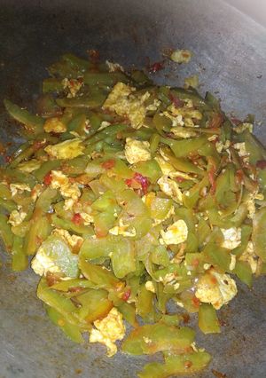 Foto resep Sambal telur pare