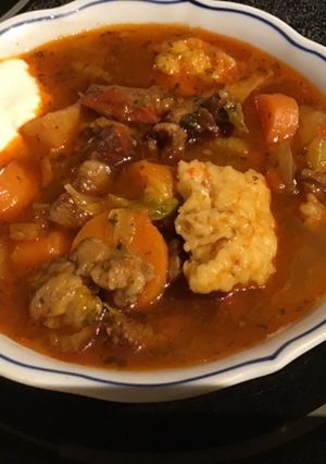 A picture of California Farm Shepherd Lamb Goulash.