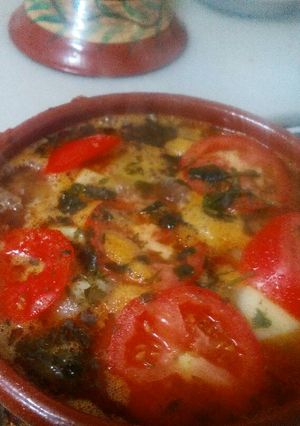 Una foto de Tajine de verduras