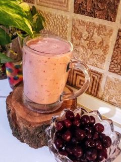 عکسی از دستور اسموتی آلبالو طالبی خربزه