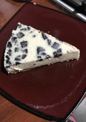 Una foto de Pay de queso con galletas Oreo